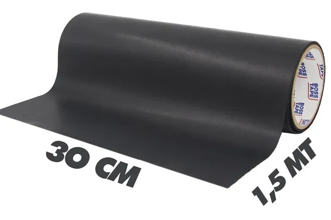 BOSS TAPE Patch auto adhésif en cuir Noir - SQES