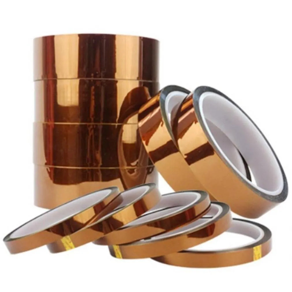 BOSS TAPE Ruban adhésif avec silicone pour carte de circuit imprimé Polyimide Kapton +260° 9mmx33mt - SQES