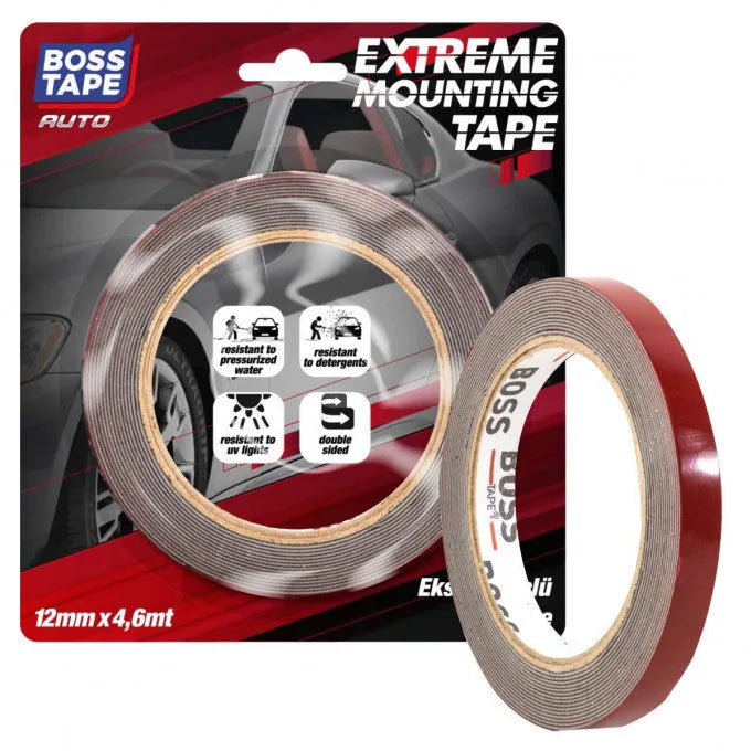 BOSS TAPE Ruban adhésif pour accessoire de véhicule conditions extreme 12mmx4,6mt - SQES