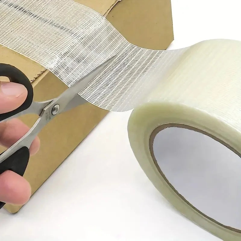 Ruban emballage très résistant, Ruban de cerclage renforcé de Fibre de Verre 45mmx25m BOSS TAPE - SQES