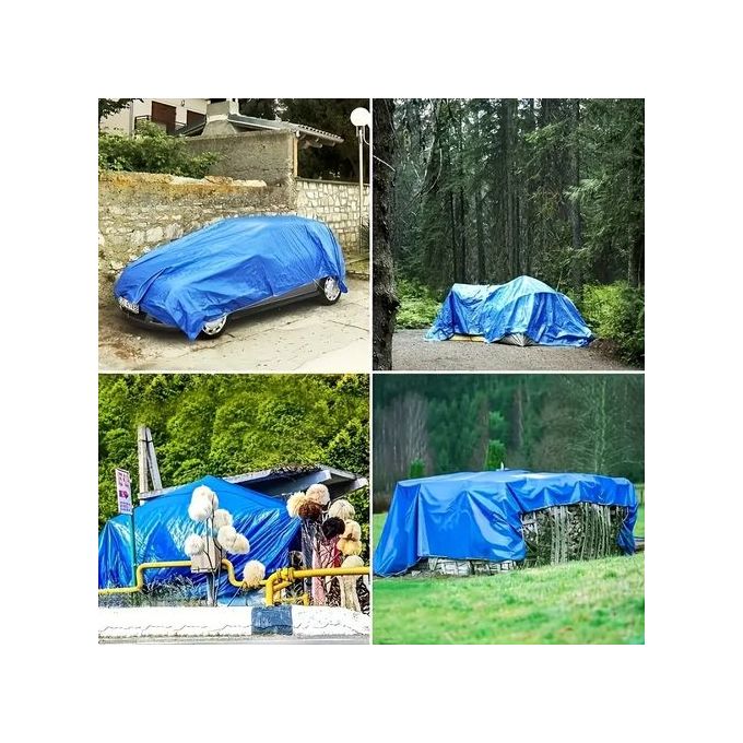 Bache de protection Multiusages PVC BLEU 6x12m WADFOW