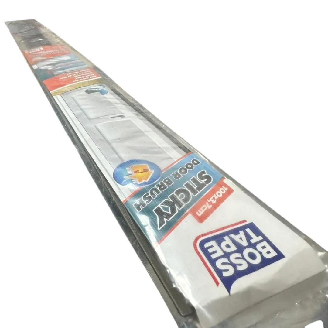 BOSS TAPE Boudin de Porte MARRON, Baguette à brosse en PVC Adhésive - SQES