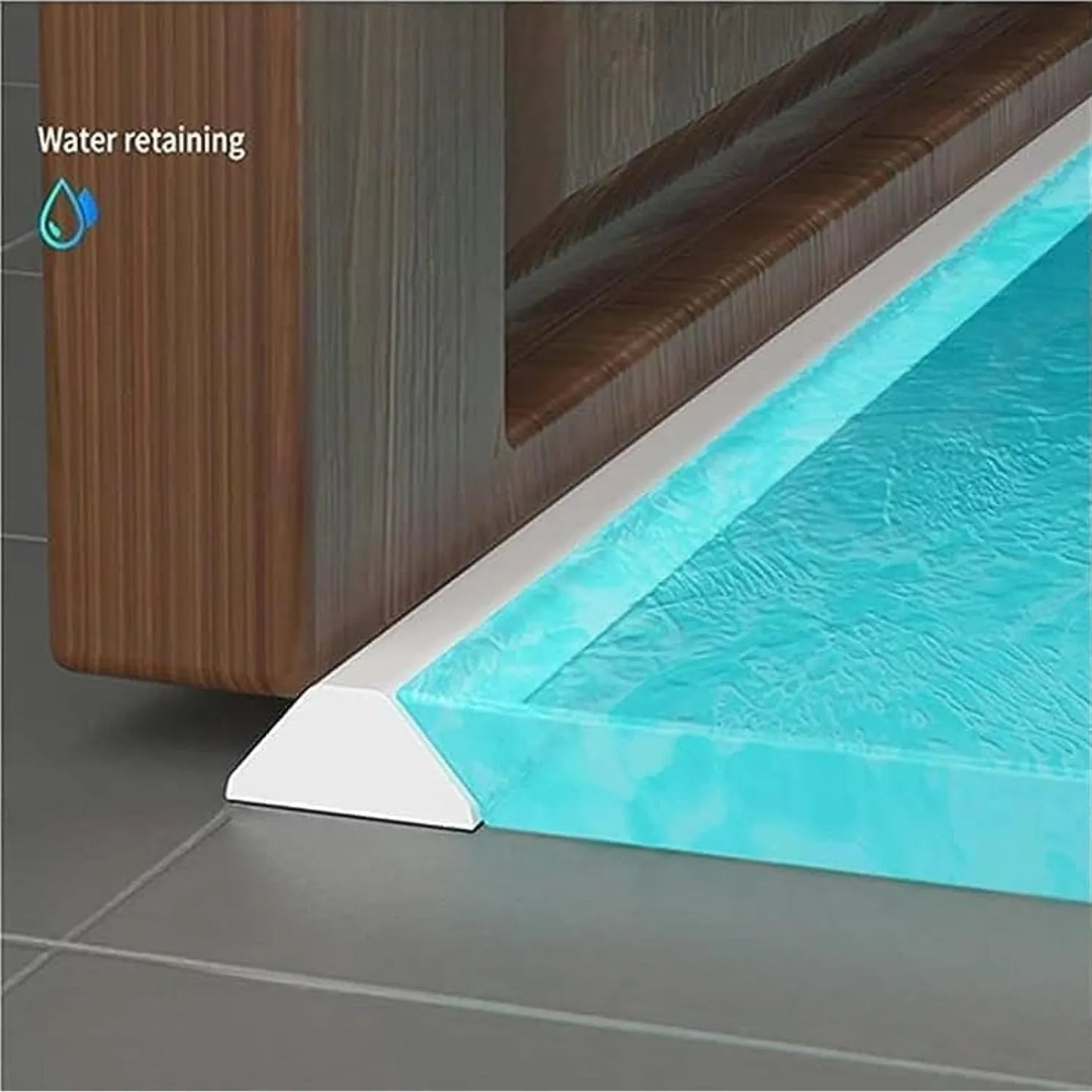 BOSS TAPE Ruban adhésif de Douche BOSS TAPE - Barrage Eau De Seuil - Joint Stop eau - 2metre - SQES