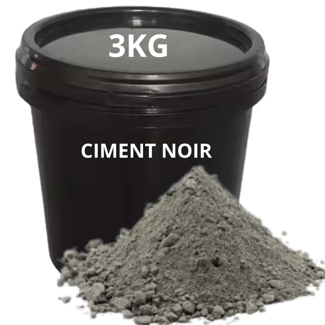 Ciment NOIR Pour tous travaux courants de maçonnerie - Seau 3kg - SQES