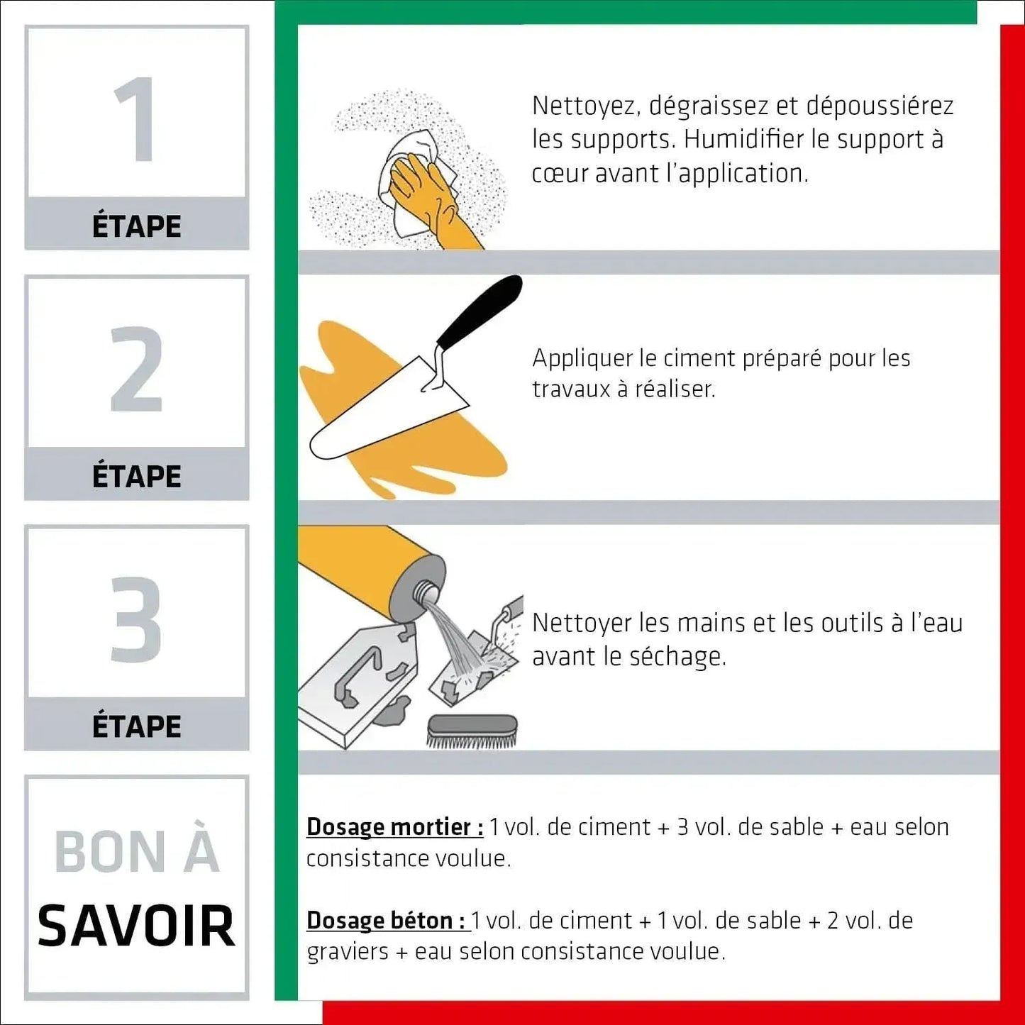 CHAUX Pour tous travaux de rebouchage - Seau 3kg - SQES