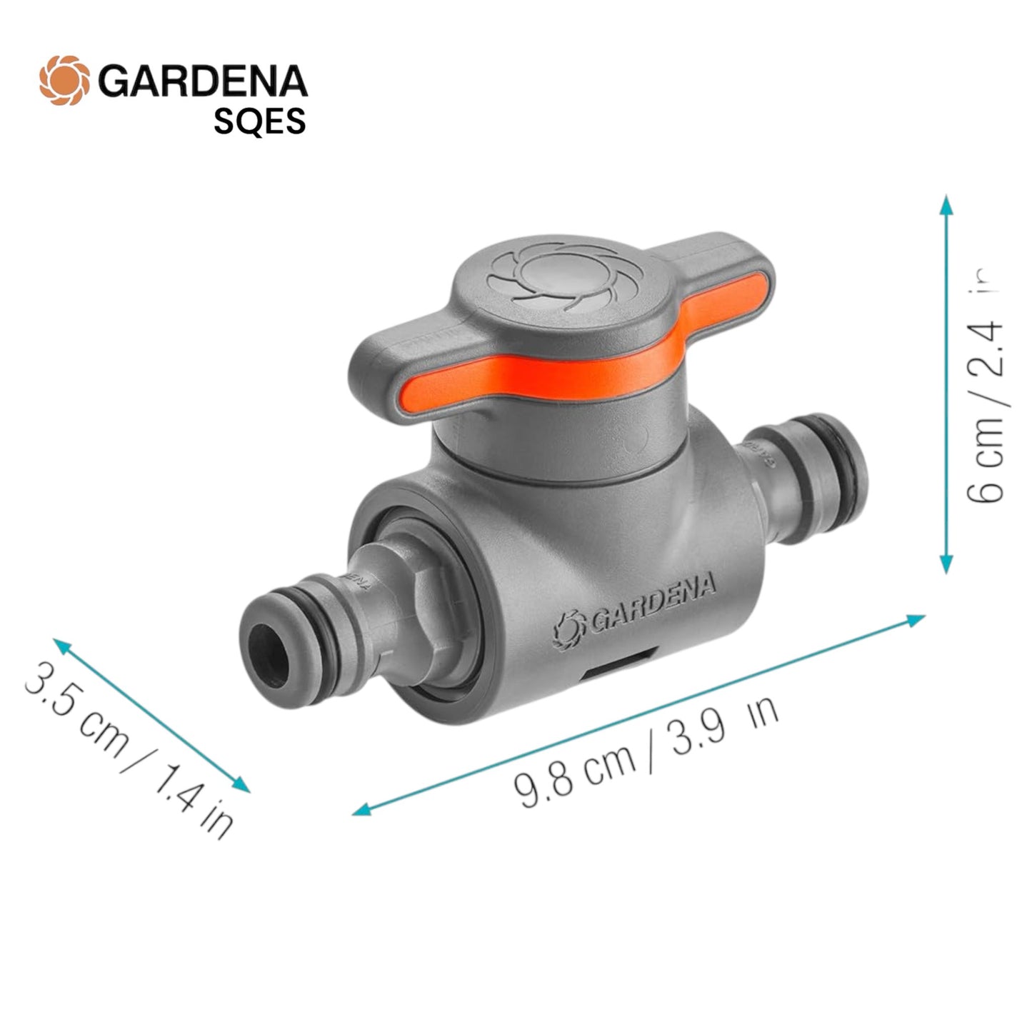 Connecteur avec Vanne et Régulateur de Débit GARDENA