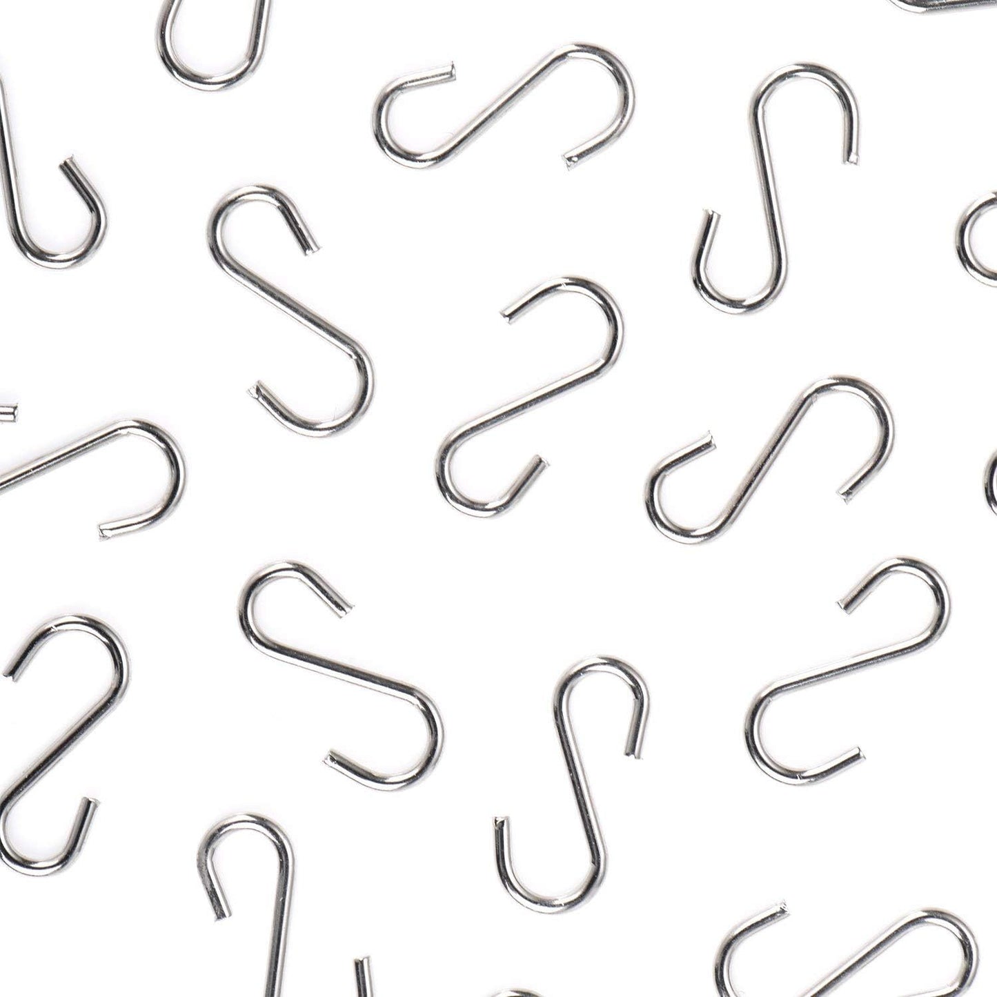 Crochets en Fil Acier Inoxydable Forme de S Srochets de Gouttière en Métal pour Bricolage Artisanat Suspendus Bijoux Porte-clés Etiquettes