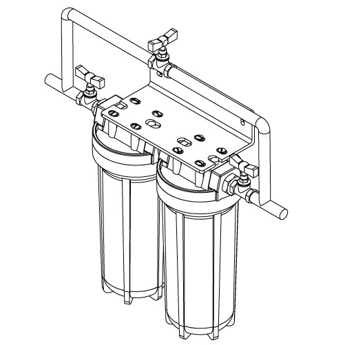 Filtre à Eau Anti-Calcaire Double EJIM – Machine à Laver & Lave-Vaisselle