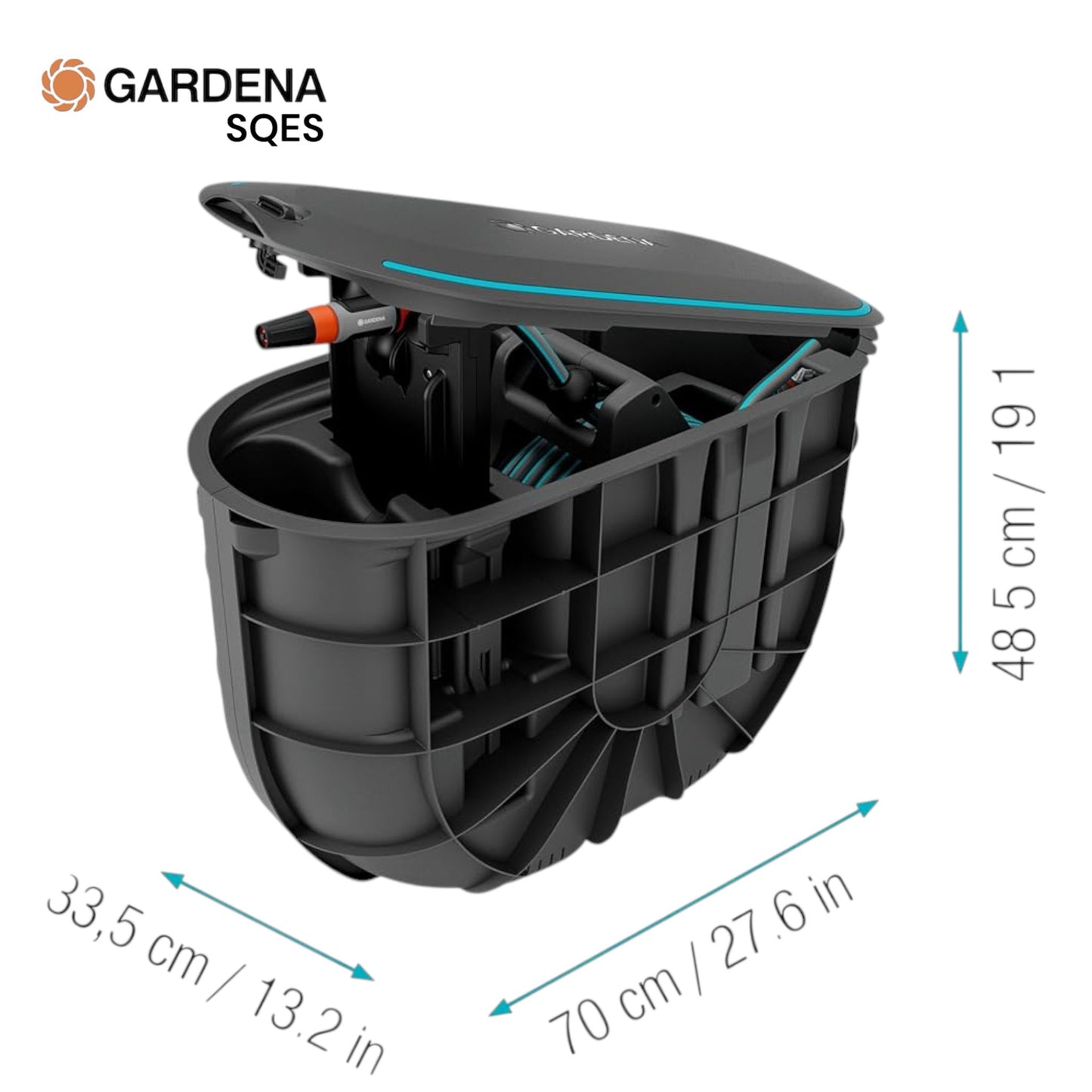 Dévidoir Automatique Enterré RollUp M 20 m GARDENA