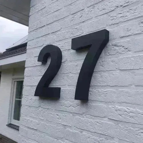 Numéro 9 de maison en plastique Noir - SQES