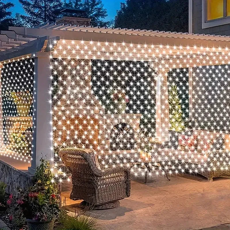 Filet lumineuse 240 LED - Guirlande - 3Mx3M - BLANC - SQES
