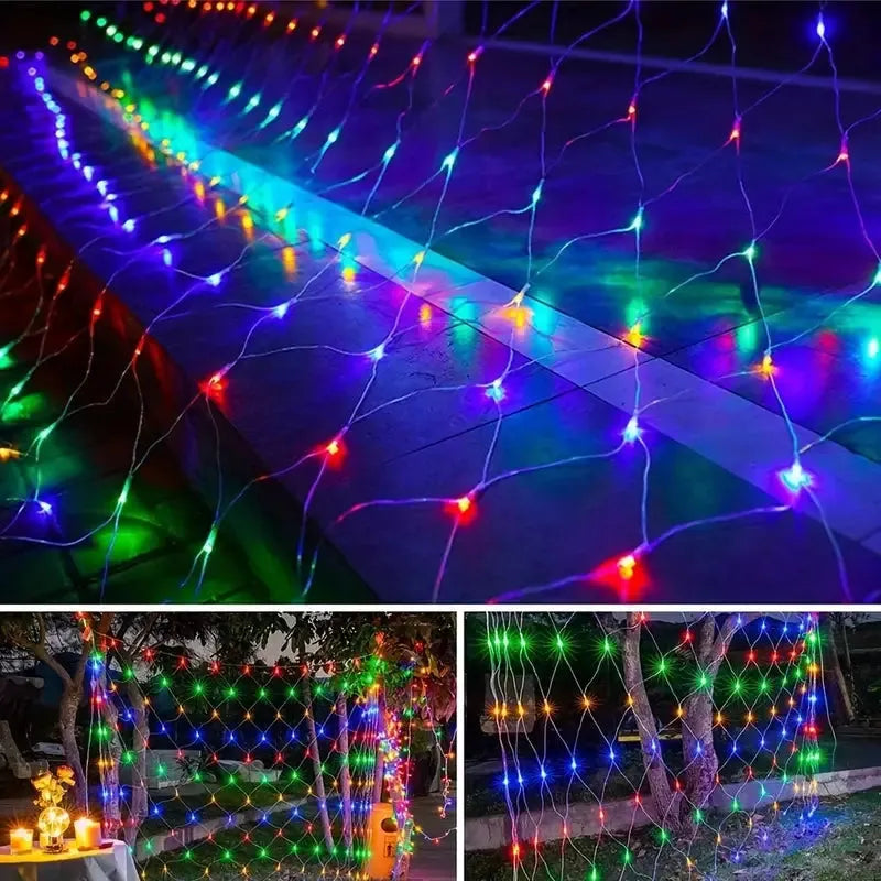 Filet lumineuse 240 LED - Guirlande - 3Mx3M - RGB - SQES