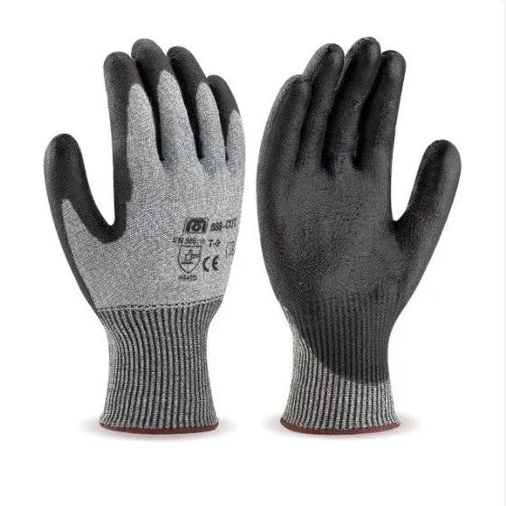 Gants de travail - Gants DEMI NITRIL - NOIR - SQES