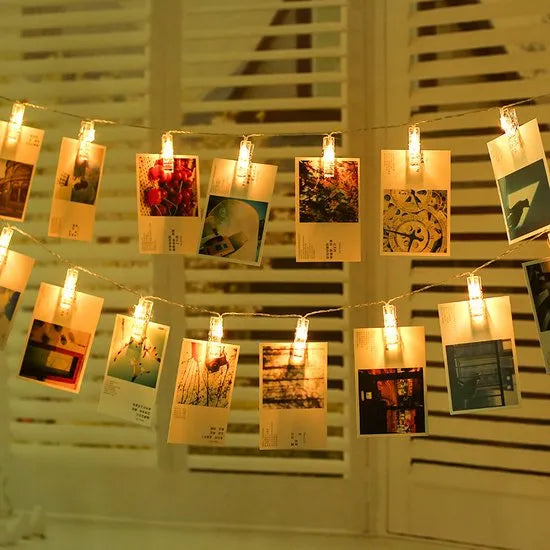 Guirlande Lumineuse Photo Clip LED - Epingle Lumineuse - SQES