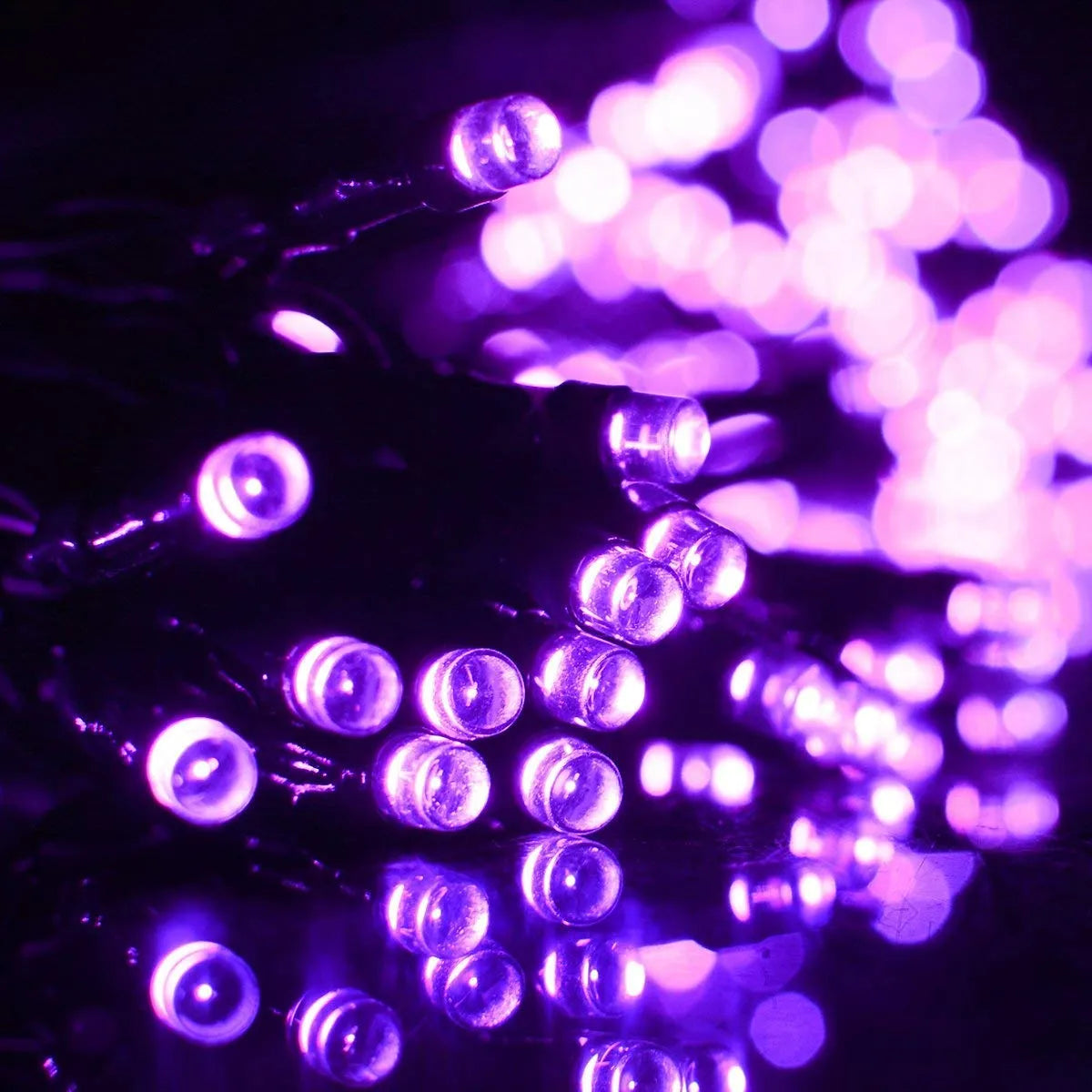 Guirlande lumineuse décoratif - Kit 100 LED Violet - 10M Mauve - SQES