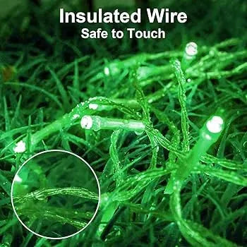 Guirlande Vert lumineuse décoratif - 100 LED - 10 m - SQES