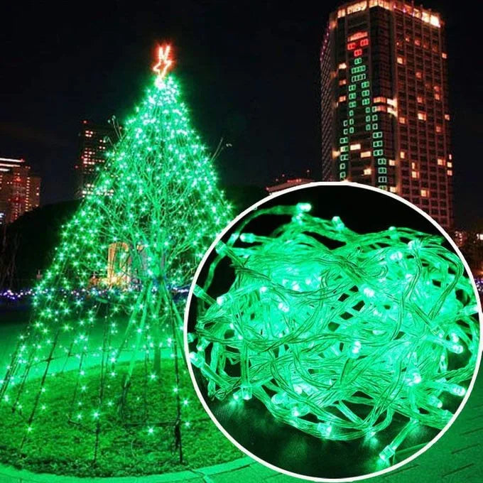 Guirlande lumineuse décoratif - Kit 100 LED vert - 10M - SQES