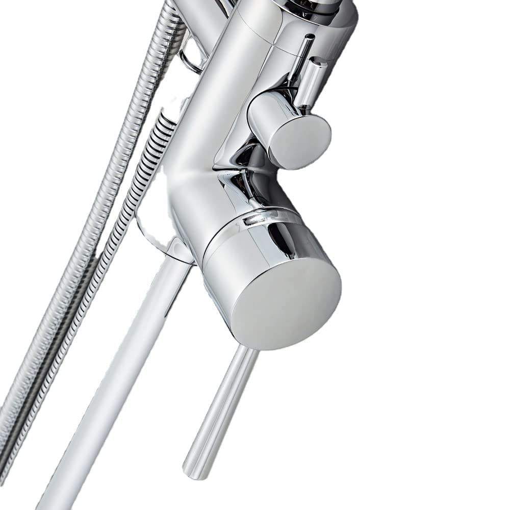 MITIGUEUR CHROME POUR BAIGNOIRE SUR PIED 801001G DURA