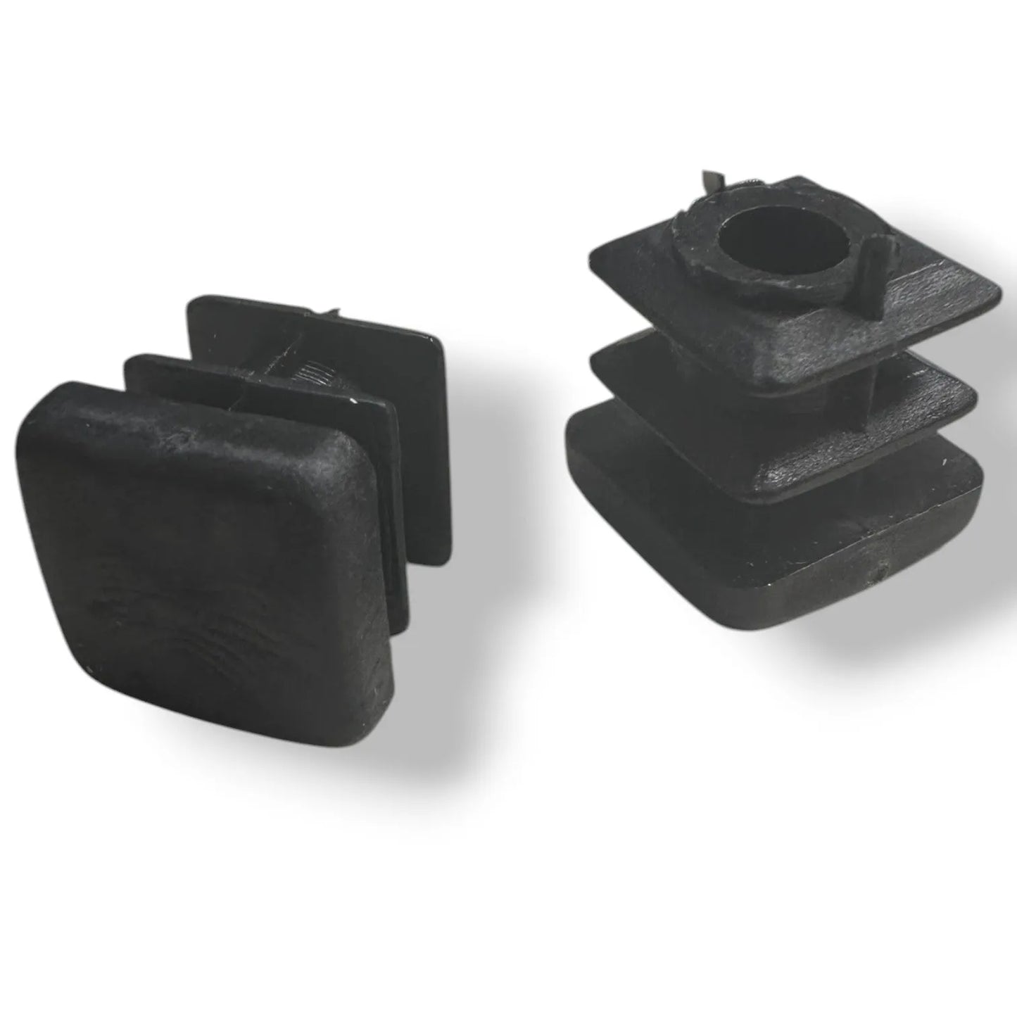 Embout Carré pour meuble - 20 bouchons tube 16mmx16mm NOIR - SQES
