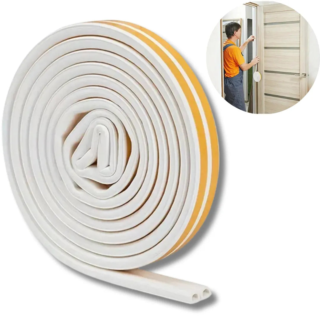 BOSS TAPE Joint d'étanchéité pour porte , fenêtre, isolation thermique, Type D, BLANC - SQES