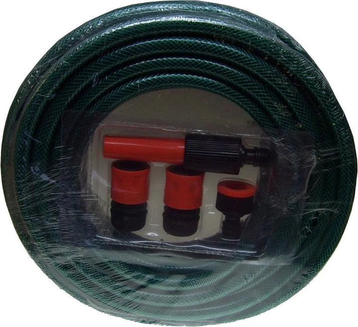 Kit complet de tuyau d'arrosage / tuyau d'arrosage vert 15 mètres - Jusqu'à 20 bar - Matériel de jardinage - Tuyaux d'arrosage - SQES