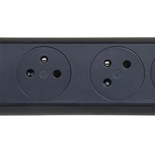 Rallonge multiprise avec bloc rotatif de 4 prises 2P+T Surface , interrupteur et cordon longueur 1,5m - SQES