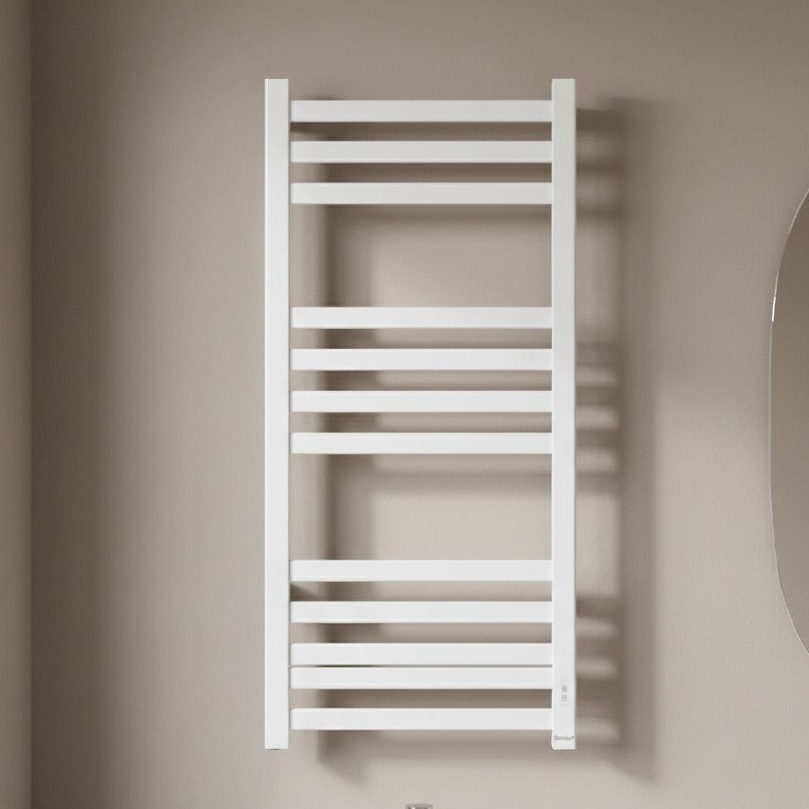 Sèche Serviette Électrique Aluminium 120cm LILY Blanc-REF9016