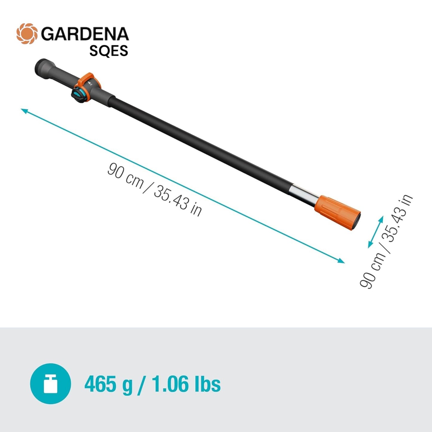 Manche à passage d'eau S CleanSystem 90cm GARDENA