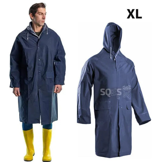 Manteau Imperméable Bleu Marine, Manteau de protection Anti Pluie XL - SQES