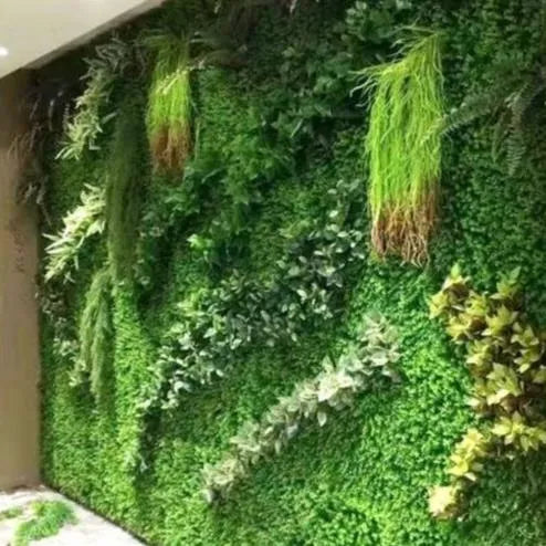 Mur végétal Artificiel ROYAL - panneaux Intérieur et Extérieur - 1m*1m - SQES