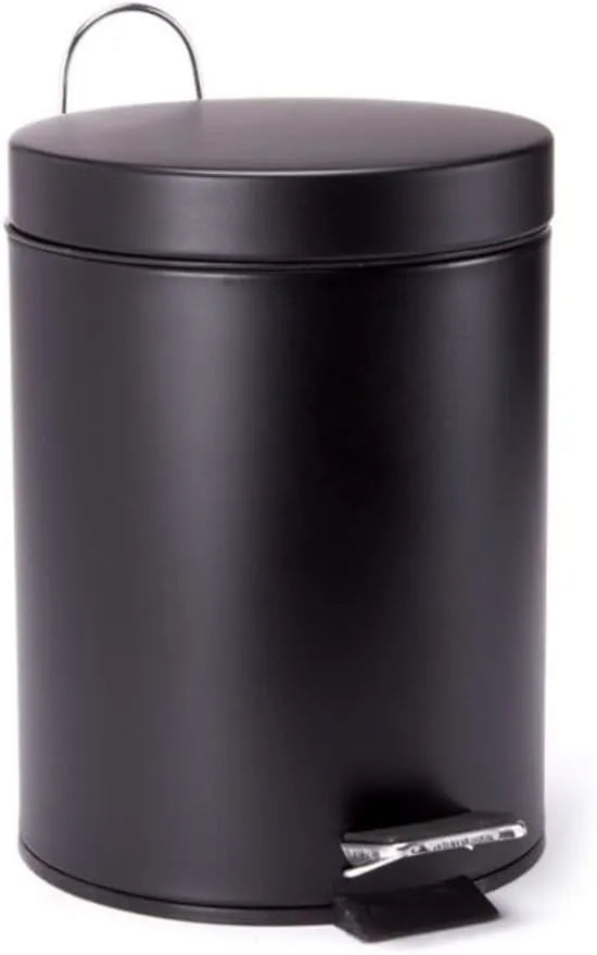 Poubelle à pédale - NOIR MAT - 3 litres - SQES
