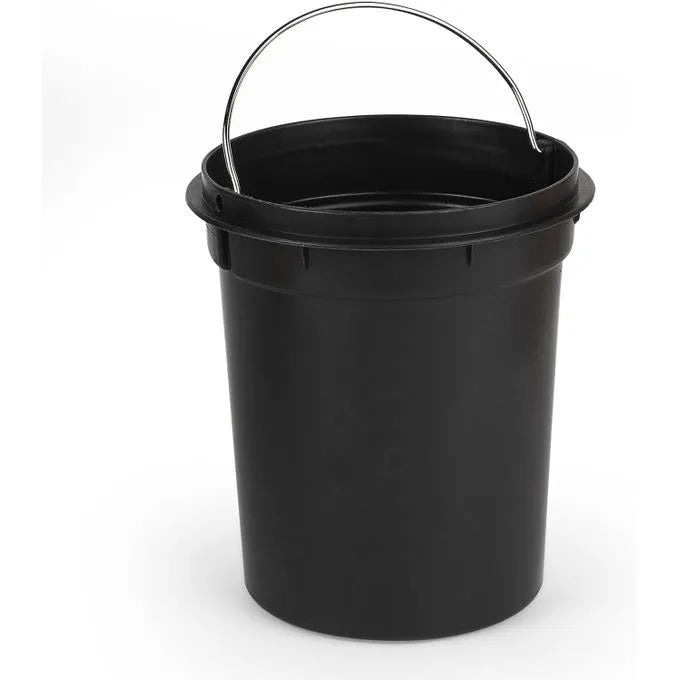 Poubelle avec Pédale 3l + brosse WC - Noir - SQES