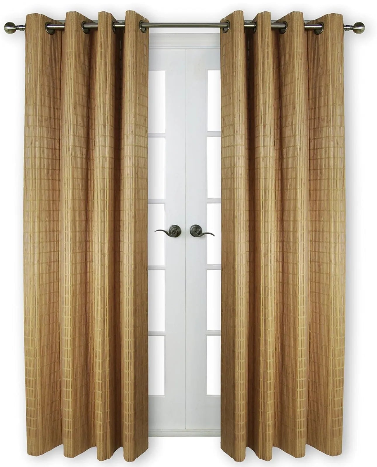 Rideau bambou marron décoration
