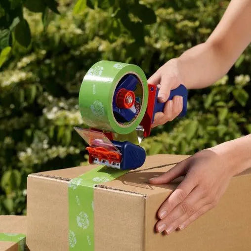BOSSTAPE Ruban emballage Cartons écologique, Recyclage Vert 66mt x 50mm - SQES