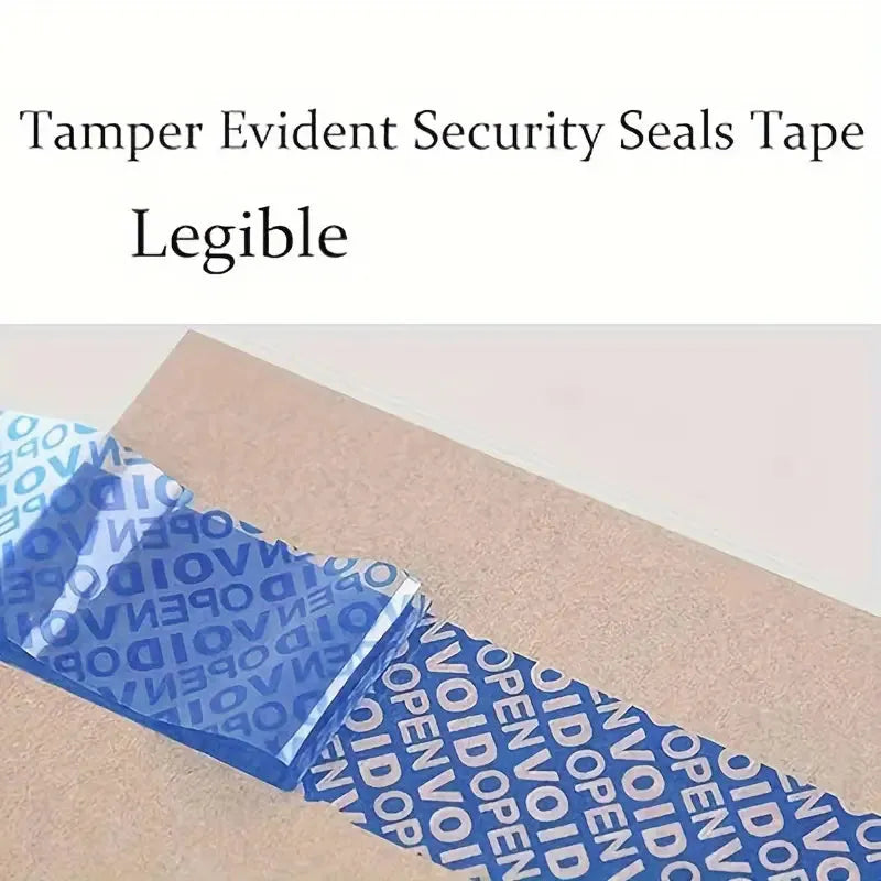 BOSS TAPE Ruban à usage unique OPEN VOID, Adhésif de Sécurité Inviolable BLEU - SQES
