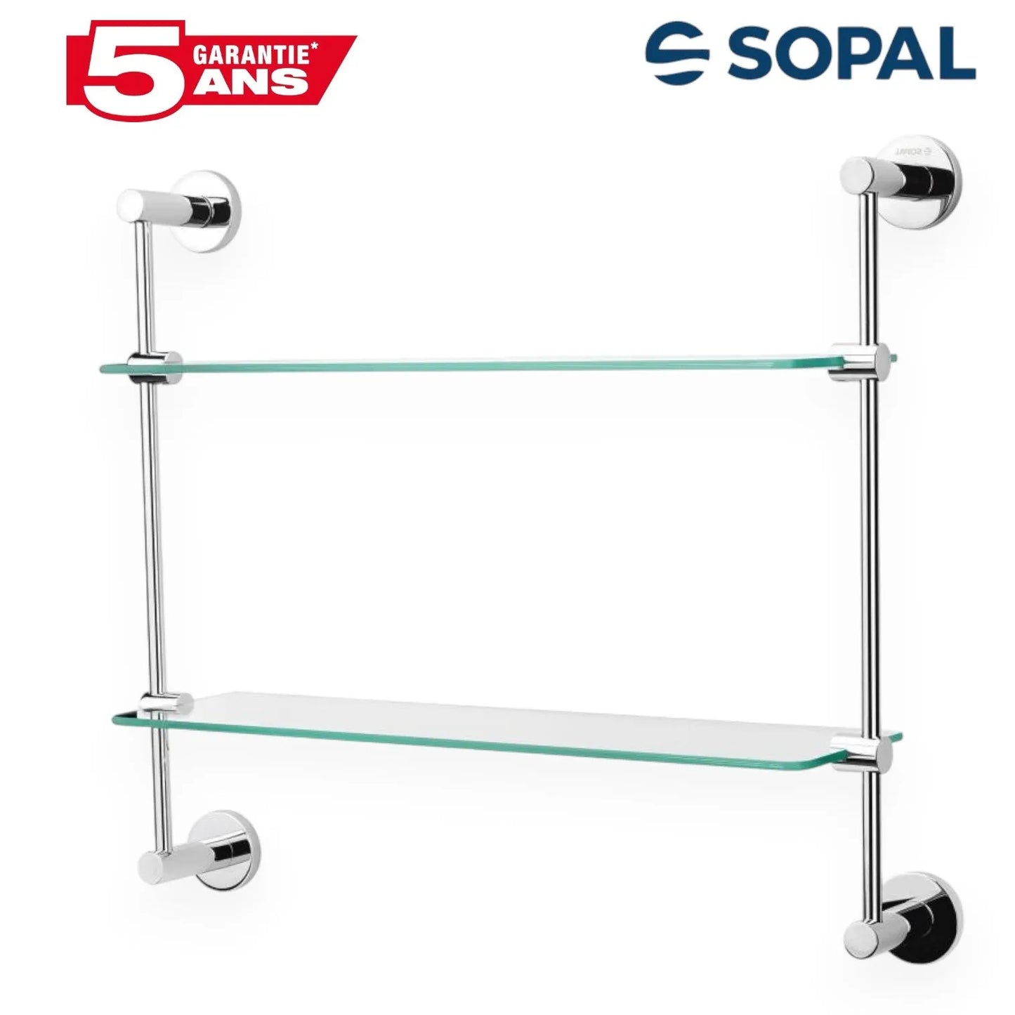 Étagère en verre Double Yasmine - SQES