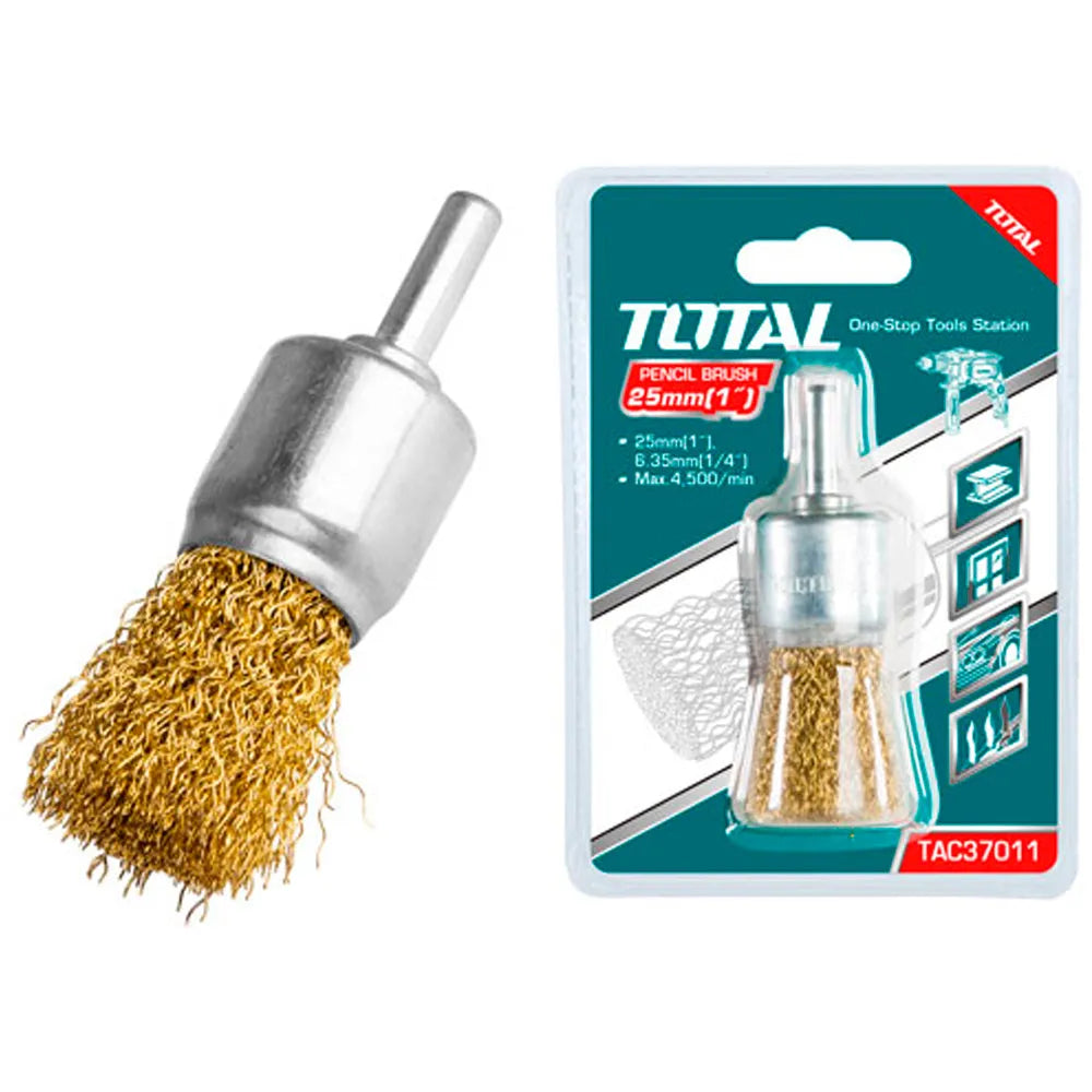Brosse metallique a Tige - 25mm - TAC37011 - SQES