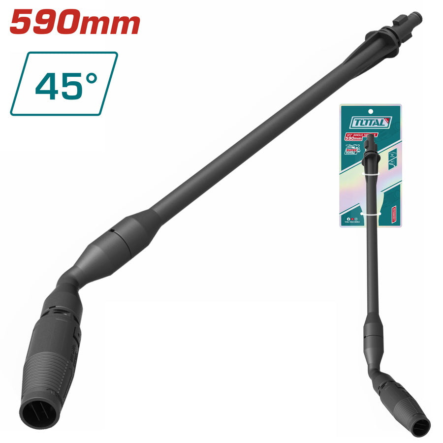 Lance pour laveur haute pression TOTAL angle 45 degrés longueur 590mm référence TGTAN4501 accessoire professionnel nettoyage