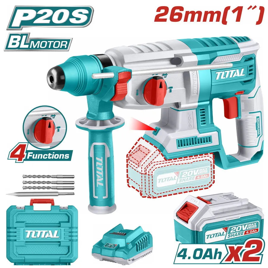 Marteau Perforateur - sds+ - 2 Batterie 20V - 850W - SQES