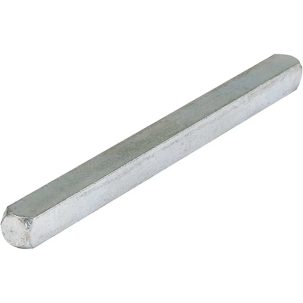 Lot de 2 tiges de poignée de porte - Tige carrée de 8 mm x 130 mm - Tige carrée de rechange en acier galvanisé - Tige de fixation pour poignée de
