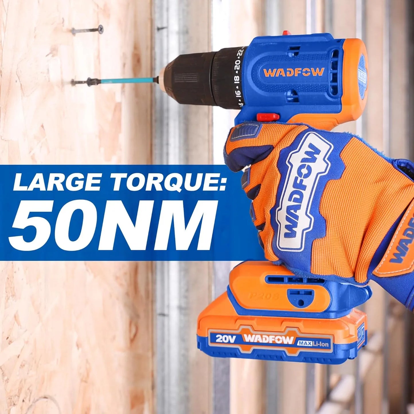 Visseuse Sans Fil 20V – Double Batterie - 50NM - SQES