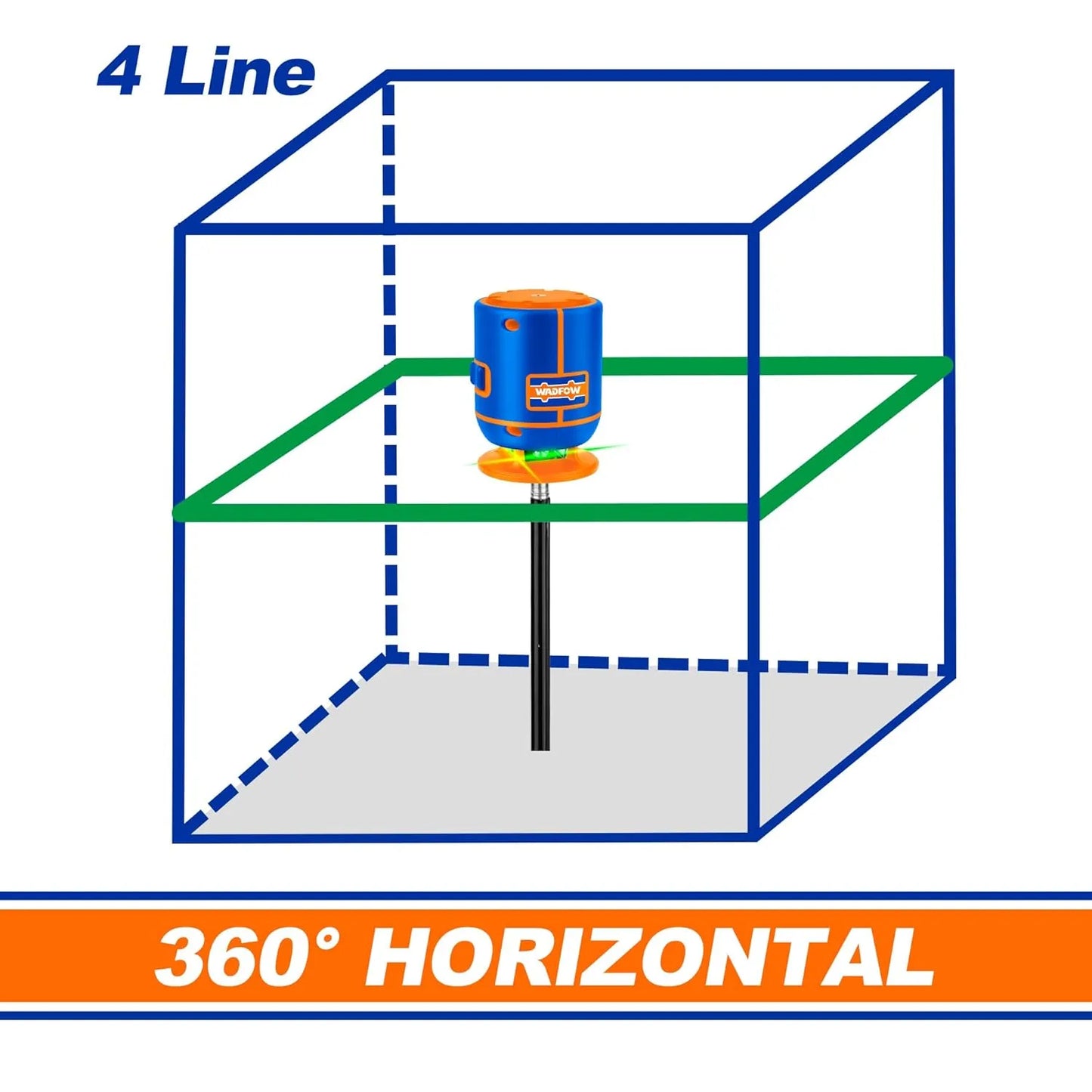NIVEAU LASER 30M 4 LIGNES - SQES