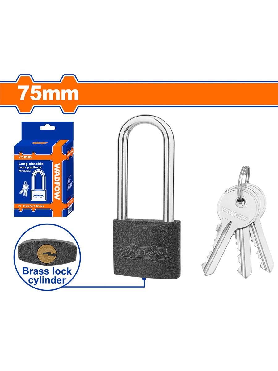 Cadenas en Fer Gris WADFOW – Versions Standard & Anse Longue – Haute Sécurité - SQES