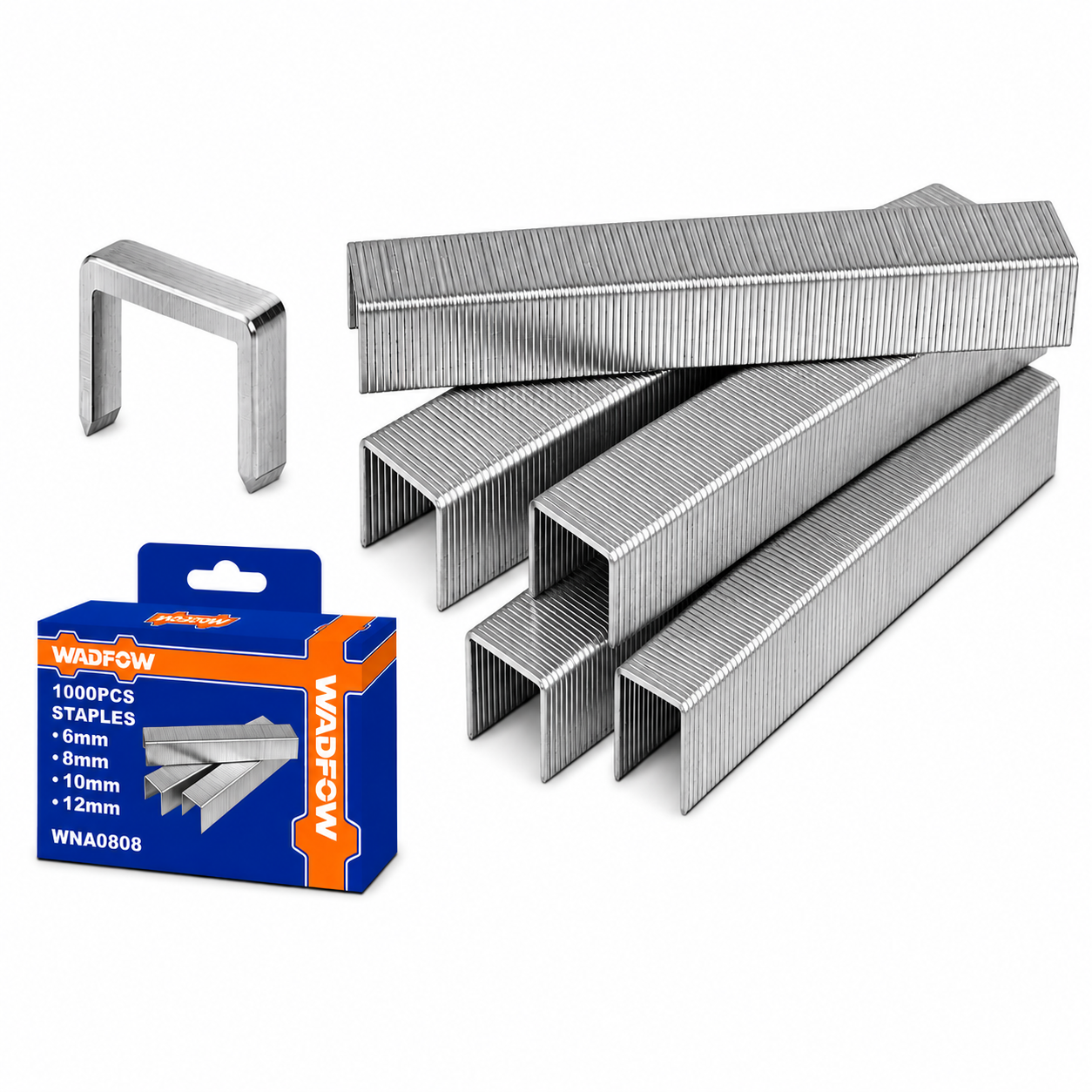 Agrafes WADFOW WGU2614 6 à 12 mm — Consommable Agrafeuse Pneumatique Bois Fixation | SQES Tunisie