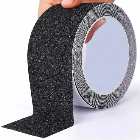 BOSS TAPE Ruban anti-dérapant adhésif au sol pour escaliers Noir 50mmx5m - SQES
