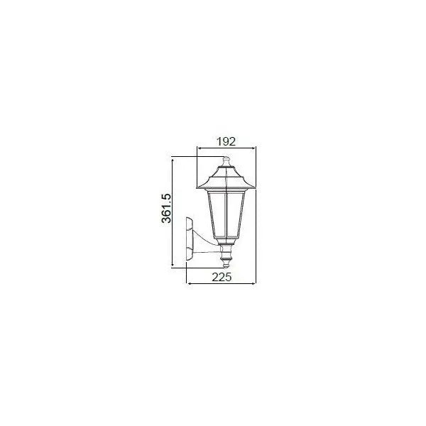 APPLIQUE MURAL JARDIN EXTÉRIEURE - E27- BLANC - ANTICHOC - BEGONYA - HOROZ ELECTRIC - SQES