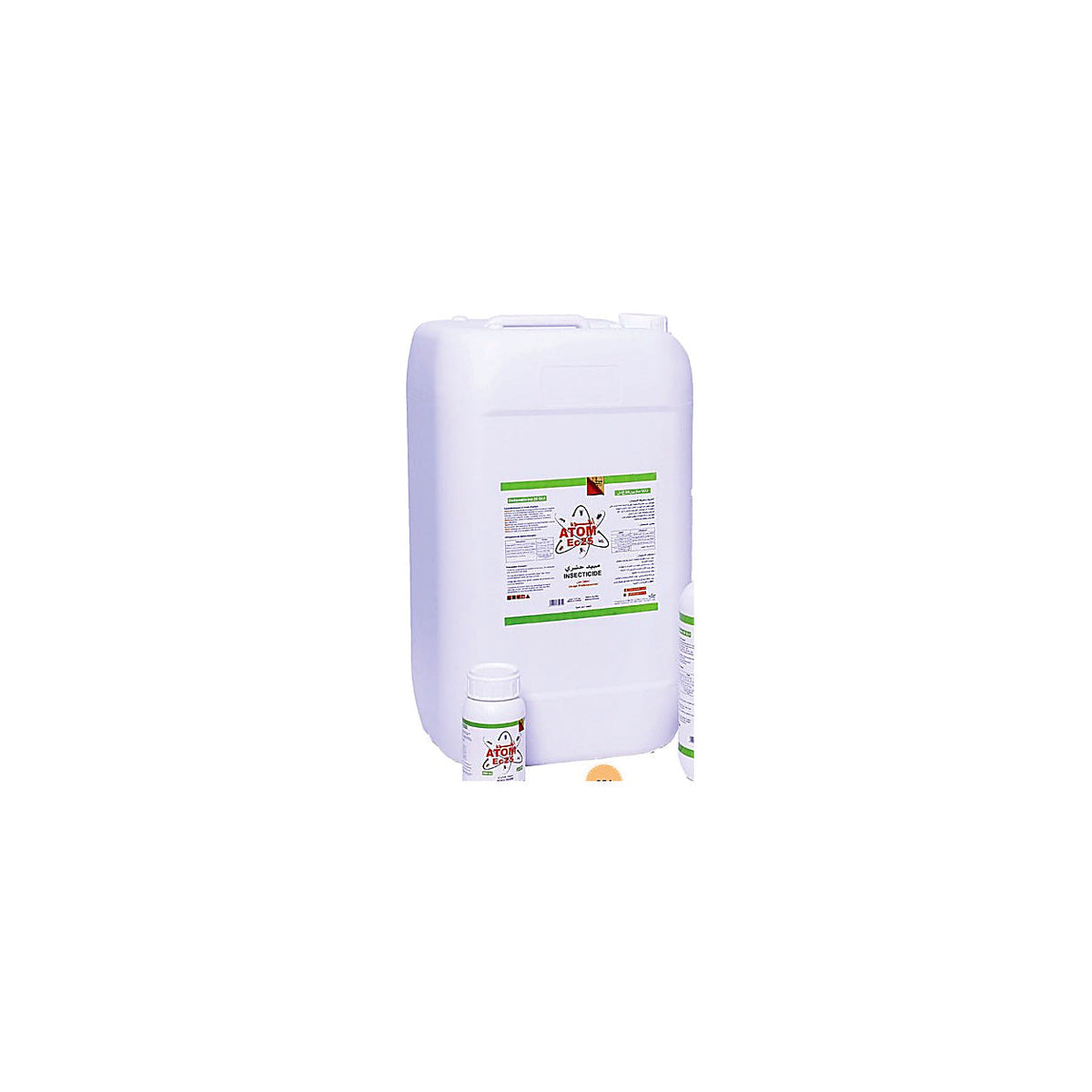 ATOM EC 25 LTH 25 L, bidon de gamme accompagné d'un flacon 250 ml dans la photo fabricant – SQES Tunisie