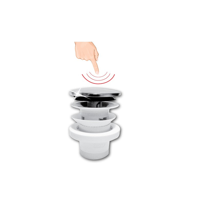 Bonde de Lavabo Clic-Clac Ø32 mm – Chrome Brillant – Marque EJIM