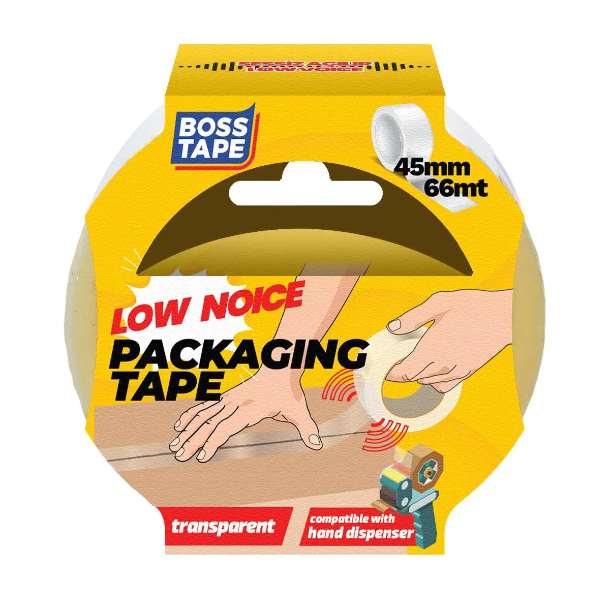Ruban Adhésif pour Emballage de Cartons – Silencieux 45mmx66m - SQES