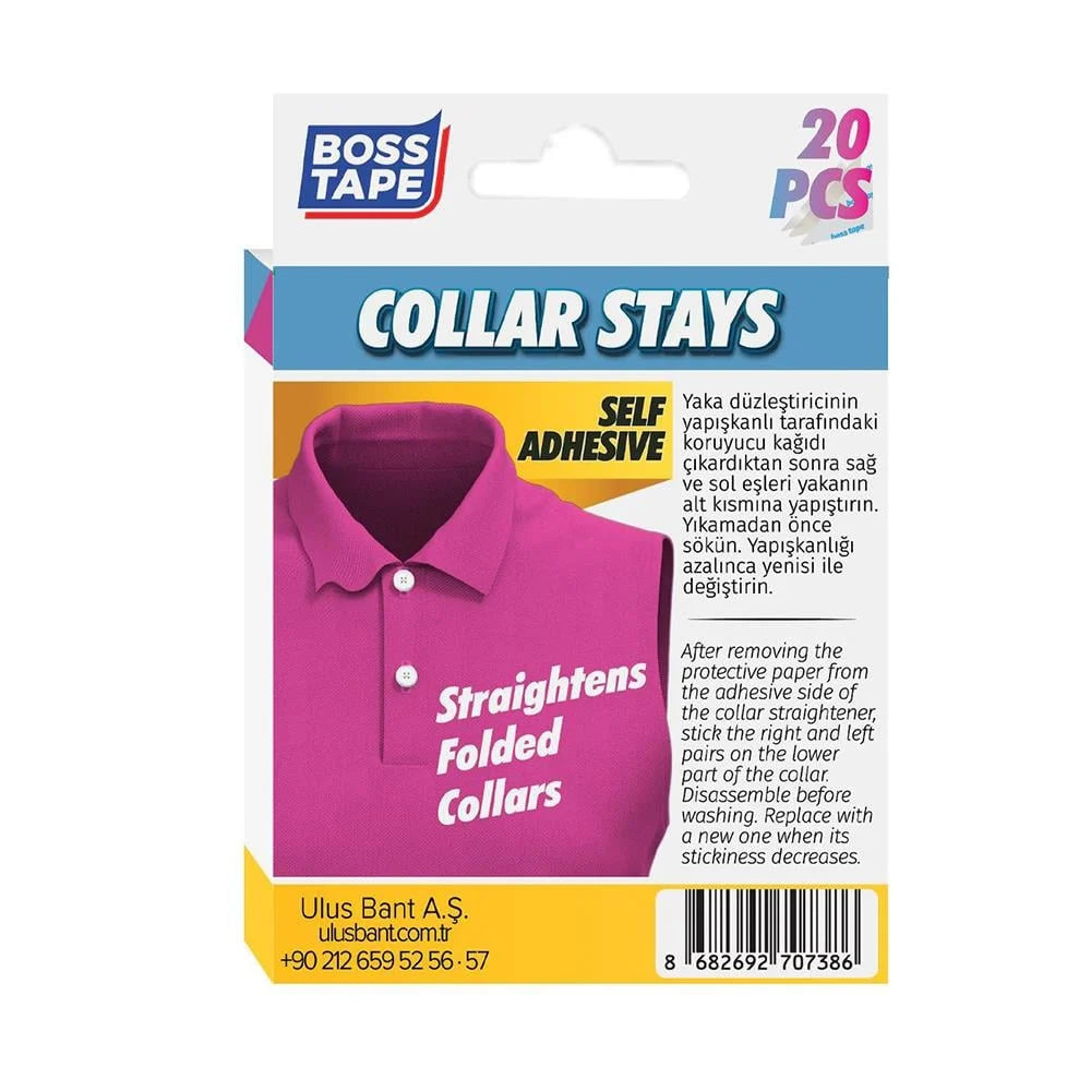 Correcteur de col Boss Tape – maintien parfait pour chemises et polos, prix abordable chez SQES Tunisie